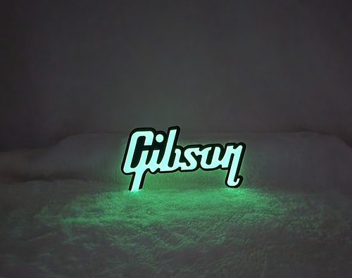 Adesivo gibson guitars glow - adesivo,
