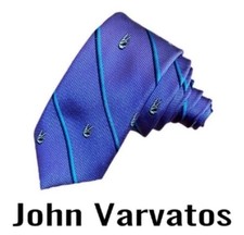 Cravatta John Varvatos uomo viola segno di pace dito seta cravatta skinny
