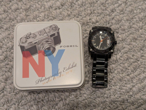 Orologio uomo fossil blu nero - orologio,