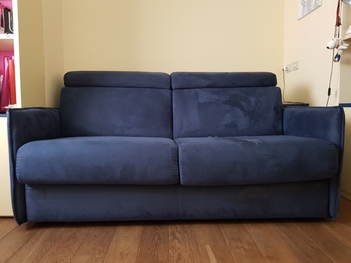 Divano letto blu posti - divano,