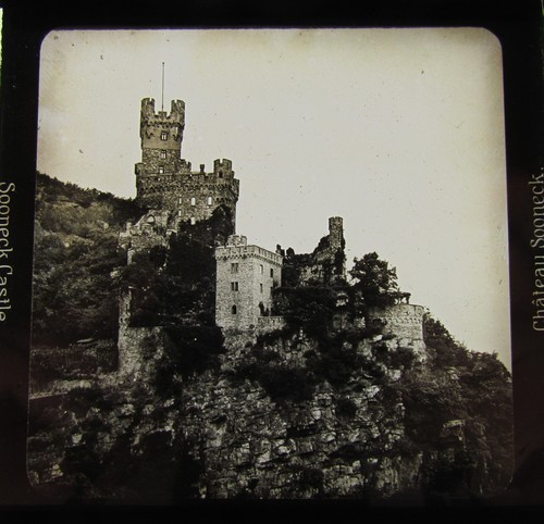 Glass magic lantern - glass, slide