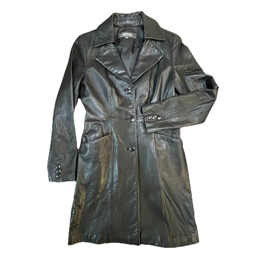 Cappotto pelle nero - , lungo