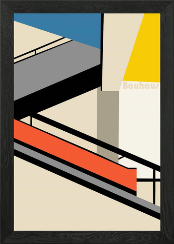 Bauhaus art poster - bauhaus,