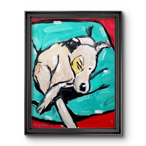 Aleph folk art cane - cane, acrilico