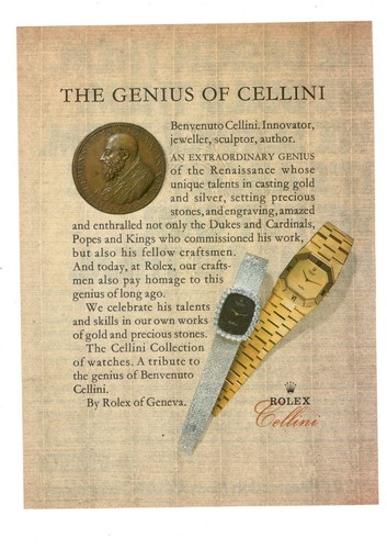 Rolex cellini pubblicità - rolex,