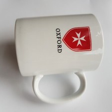 Maltese Cross Oxford Ceramic Coffee Tea Mug hotel ware vintage white English 