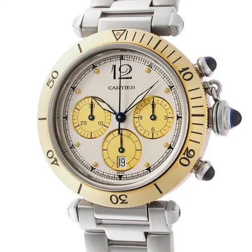 Cartier pasha cronografo - 38, mm