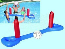 x Bestway Rete Pallavolo Con Palla Volley Gonfiabile Galleggiante Piscina Mare