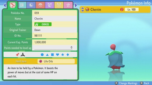 Shiny cherrim 6ivs - shiny,