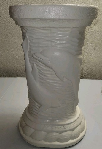 Sgabello delfino gesso con - delfino,