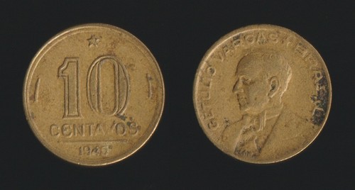 Brasile centavos 1945 - brasile, 10