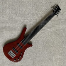 Basso chitarra 6 corde fretless vino rosso SS pickup palissandro tastiera basso