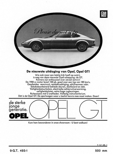 Pubblicità opel - pubblicità, gt