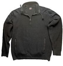 Maglione Paul & Shark Yachting Uomo M Italia 1/4 Zip Pura Nuova Lana Preppy Lusso