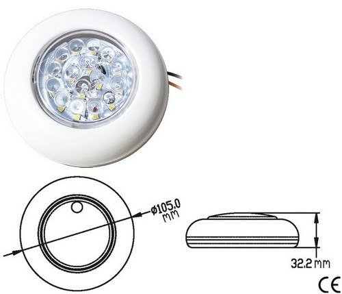 Plafoniera led accensione - 16,
