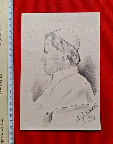Disegno busto pio - busto, di