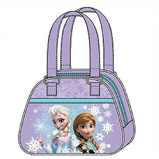 FROZEN borsa a mano in stoffa viola e stampa effetto lucido 20x15,5 cm da bambin