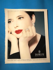 RITAGLIO DI GIORNALE CLIPPING PUBBLICITA' DAMIANI GIOIELLI DA COLLEZIONE - (141)