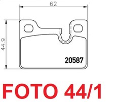 20587 SERIE PASTIGLIE FRENO POSTERIORE BMW E21 323i (105KW-143CV) 78->82 TEXTAR