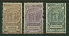 1923 REGNO PRO CASSA CAMICE NERE 3 VAL. SERIE COMPLETA 147/149 MLH * (1)