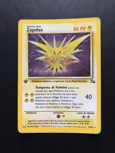 Pokémon zapdos holo 62 - holo,
