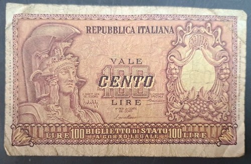 1951 italy 100 lire p92a - lire,