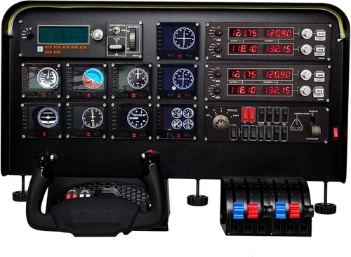Flight simulator cockpit - simulator,