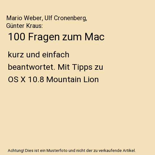 100 fragen zum - zum, mac: