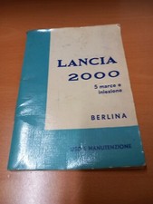 LIBRETTO USO E MANUTENZIONE LANCIA 2000 5M INIEZIONE BERLINA [955]
