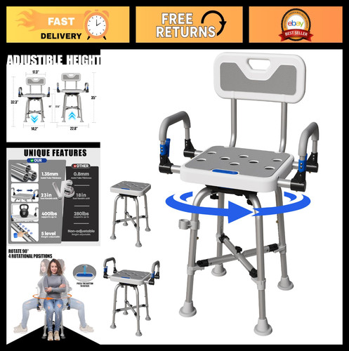 Sedia doccia girevole 360 - sedia,