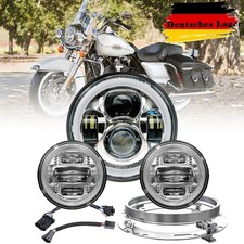 Faro proiettore led 7" 2x 4.5" fendinebbia per Harley Road King Softail CVO