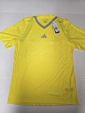 Adidas Referee 22 Maglia Calcio/Fútbol Uomo Large Giallo Brillante 