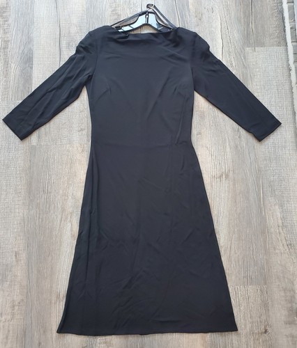 Abito donna nero manica 4 - abito,
