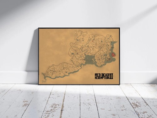 Mappa videogioco red - red, dead