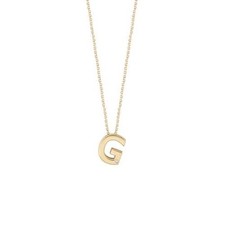 Collana Bliss Joy Letter G 20090393 Necklace Oro Giallo 9 Kt Diamante Catena