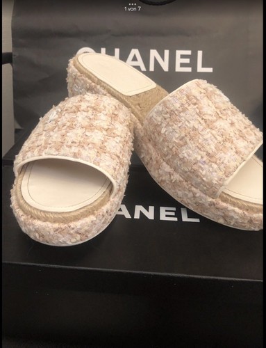 Ciabatte chanel tweed - chanel, in