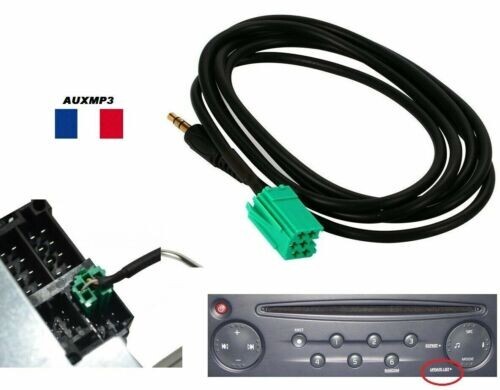 Cable auxiliaire 5mm prise - auxiliaire,