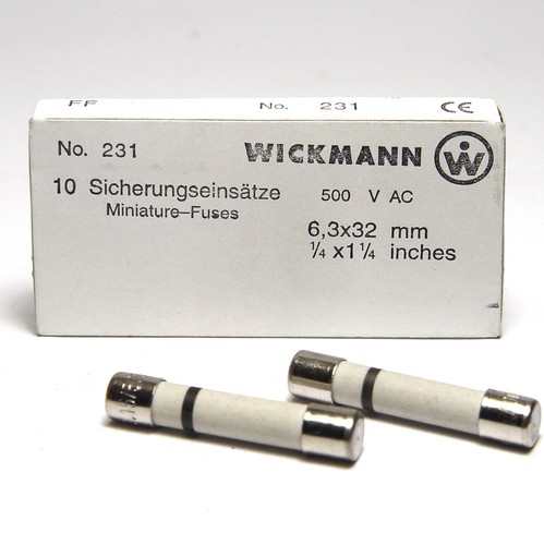Fusibili wickmann tipo 231 - 10,