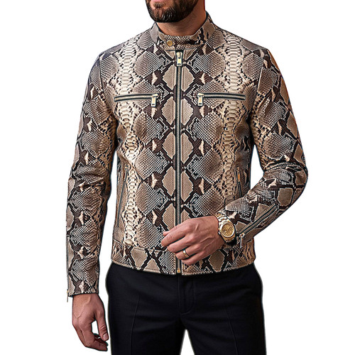 Giacca pitone uomo vera - , pelle