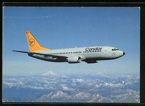 Cartolina aereo boeing 737 300 - boeing, 737-300