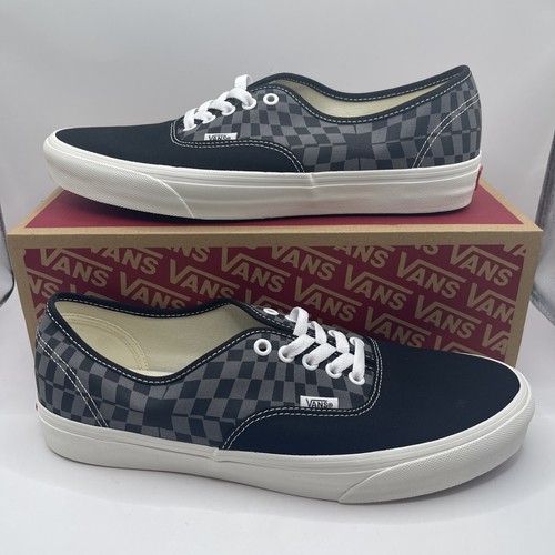 Vans authentic warp check nero - authentic,