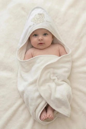 Accappatoio triangolo neonato