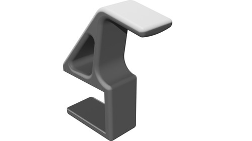 Porta cuffie per mensola - porta,
