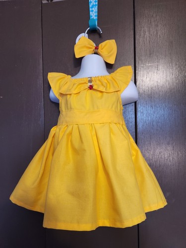 Abito disney giallo belle - abito,