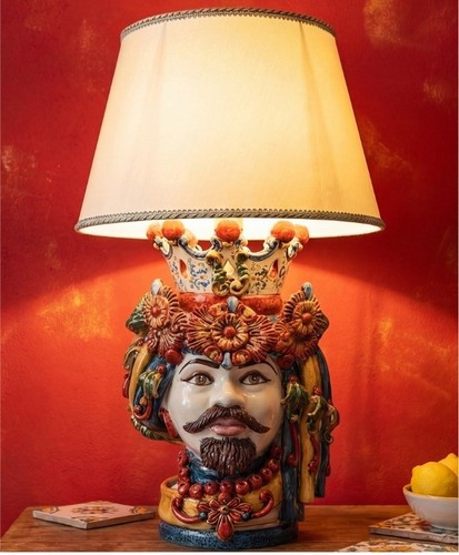 Lampada tavolo testa di - lampada,