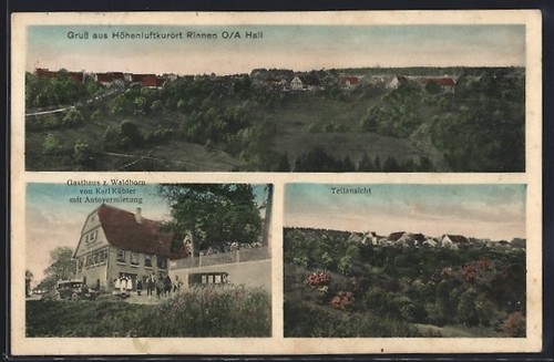 Rinnen hall gasthaus zum - ak, rinnen/hall,