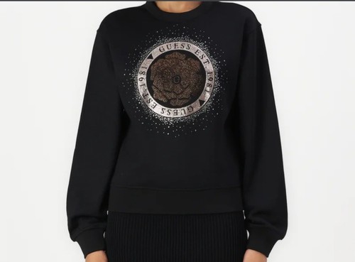 Felpa logo peony strass - felpa,