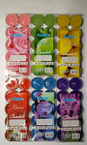 Set 120 candele tonde - set,