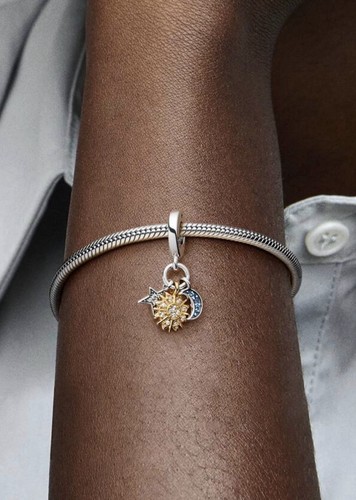 Charm pandora sole luna - sole,