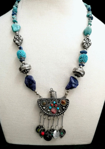 Lunga collana etnica nepal con - nepal,